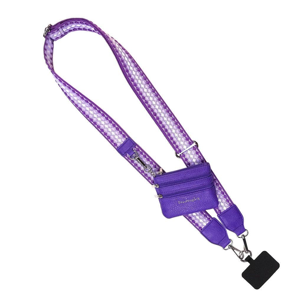 Save The Girls - Clip & Go Strap w/Zippered Pouch Fun Dots
