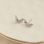 Howard's - Waterproof Earrings Mini Crawler Studs with Cubic Zirconia
