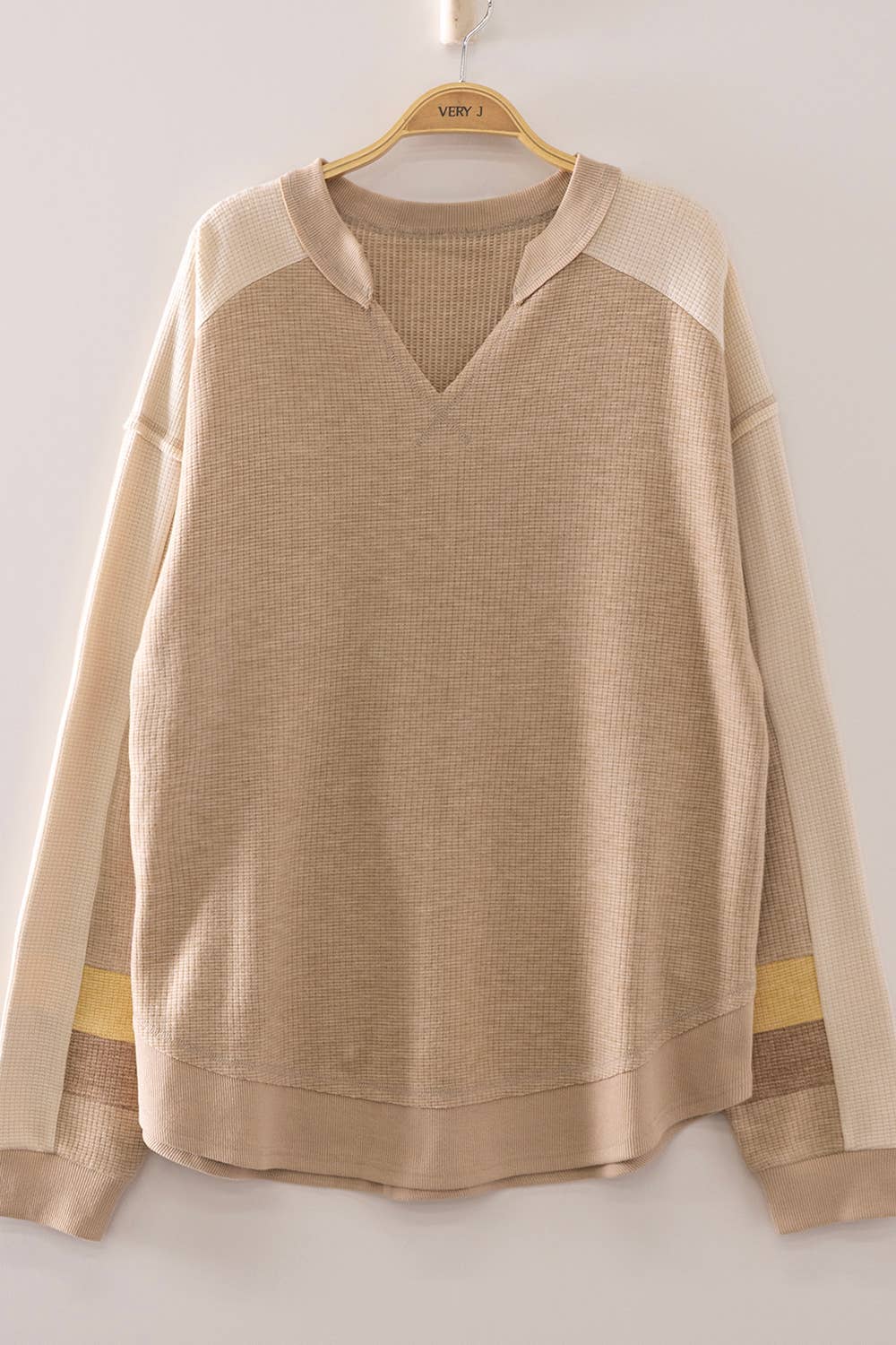 Krissie Waffle Knit Pullover Sweater