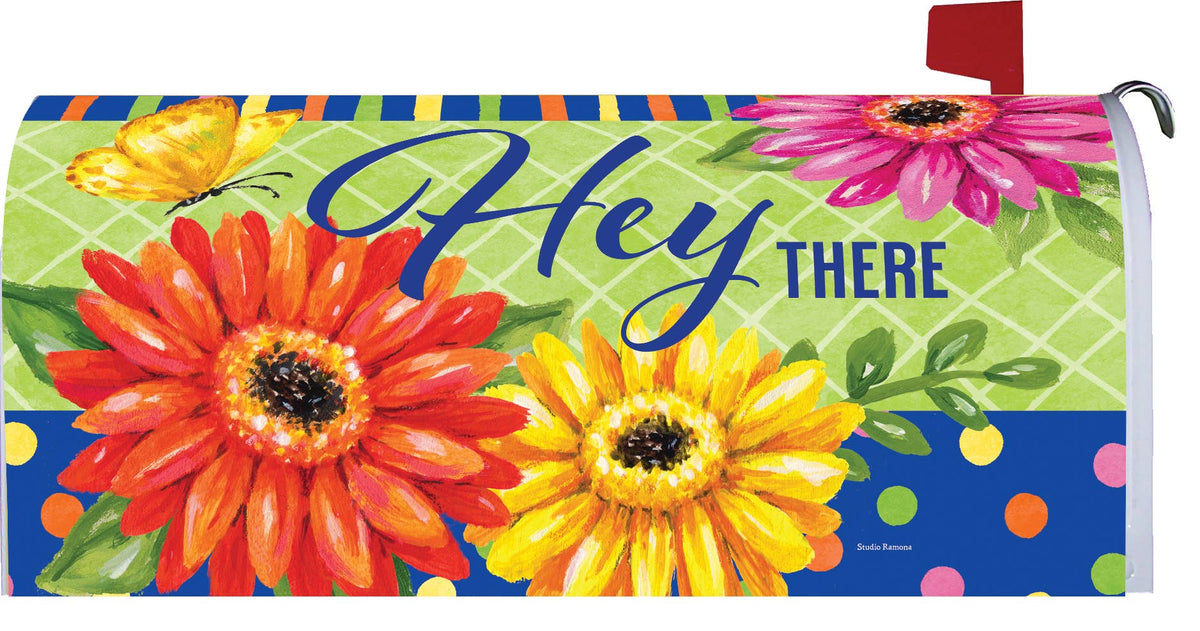 Custom Decor - LG Mailbox Makeover-Bold Gerberas