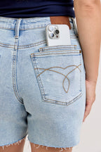 Judy Blue Jeans - MR Rigid Magic Dad Shorts DBL Pkt