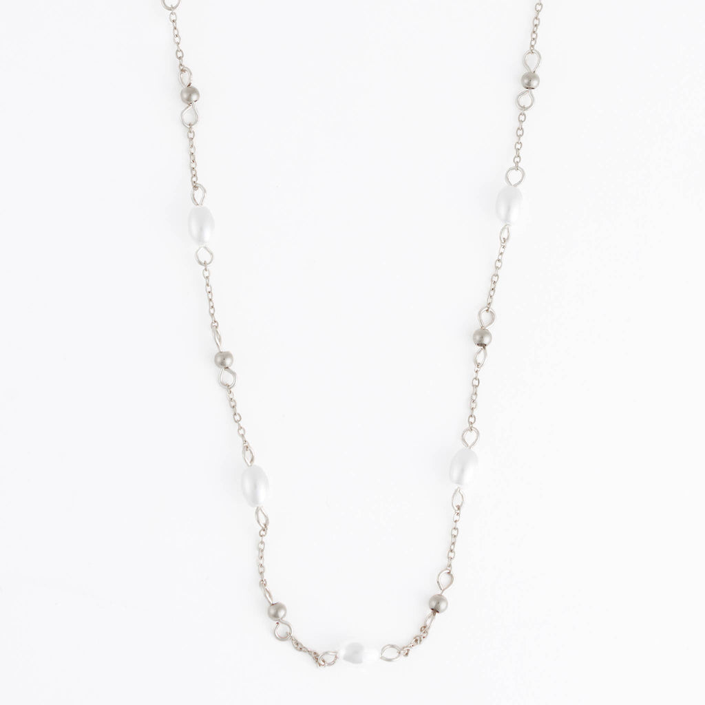 Howard's - Waterproof Necklace 18" Pearl & Bead Station Narelle
