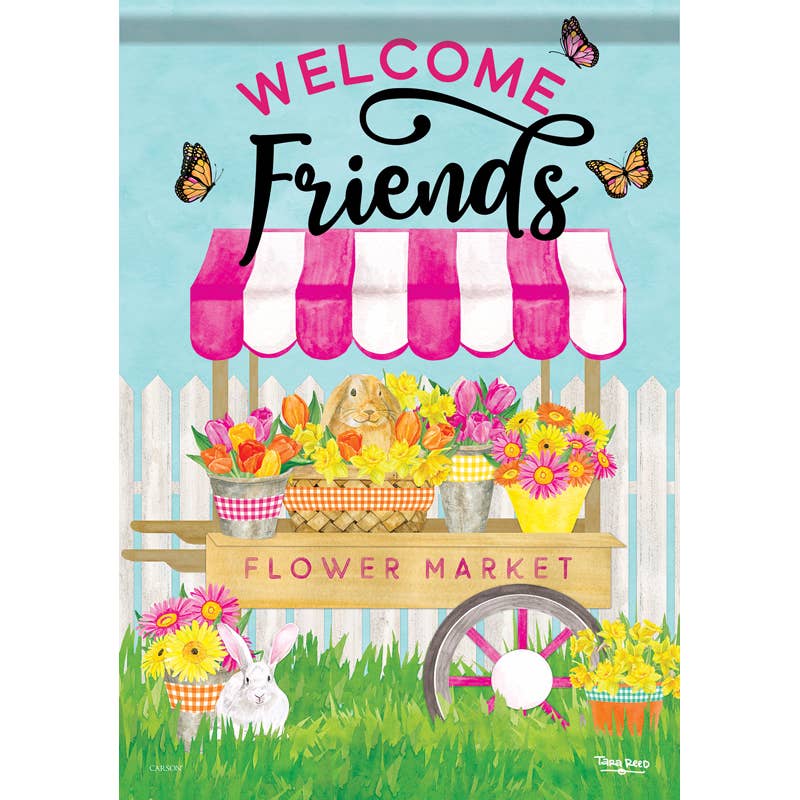 "Flower Market" Dura Soft™ Garden Flag