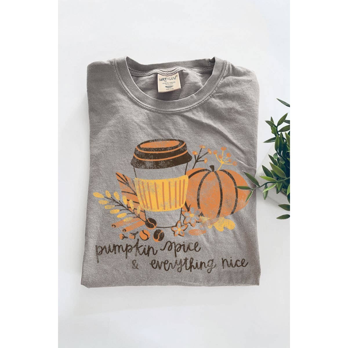 PUMPKIN SPICE MINERAL GRAPHIC TEE-HRTandLUV