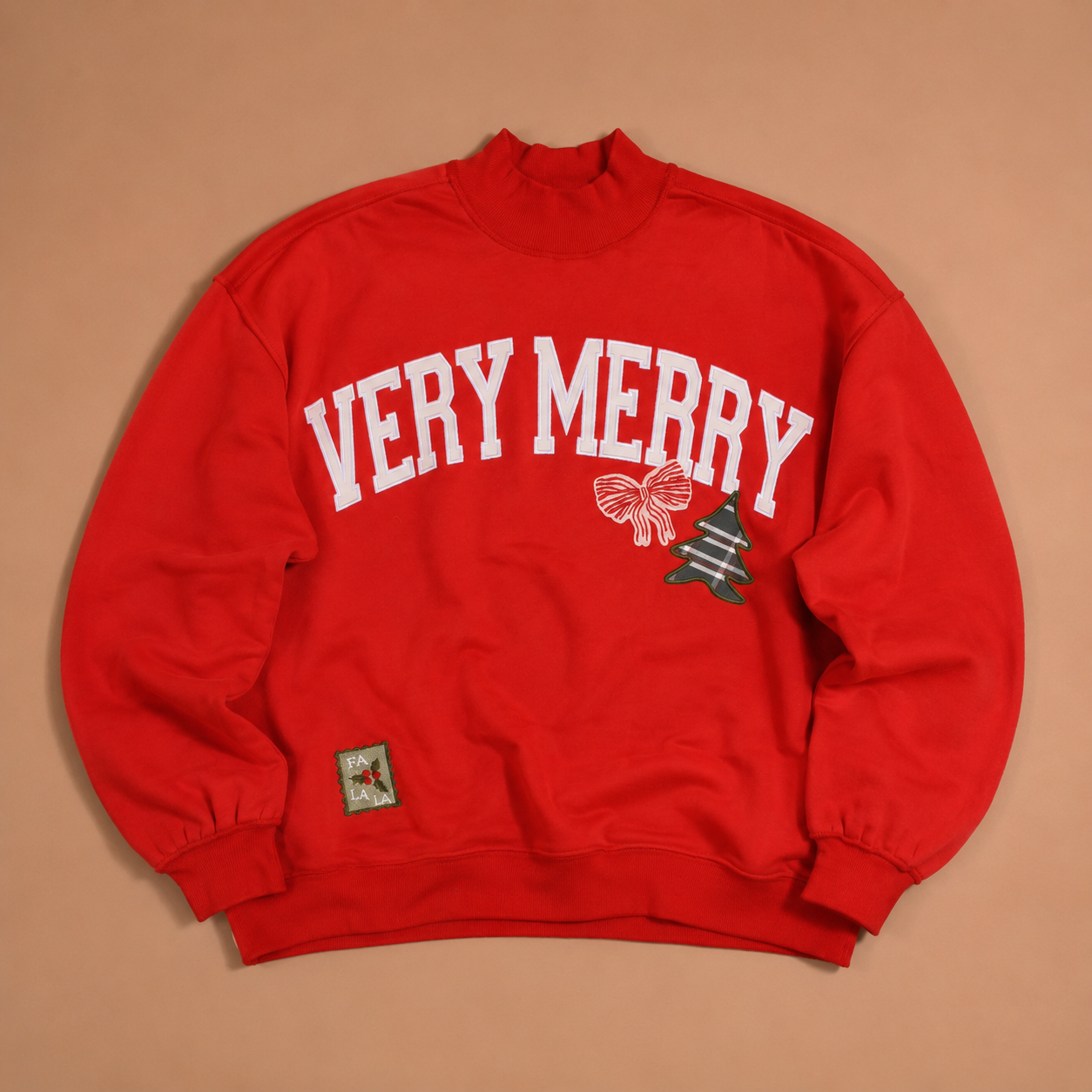 The Darling Effect - Mockneck Sweatshirt-Vintage Very Merry