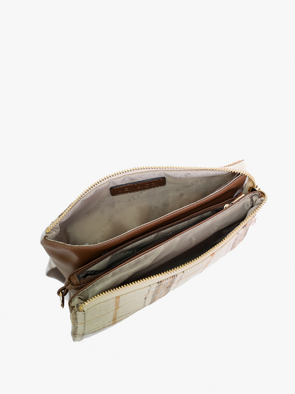 Jen & Co. - M013 Riley Monogrammable 3 Compartment Crossbody/Wristlet
