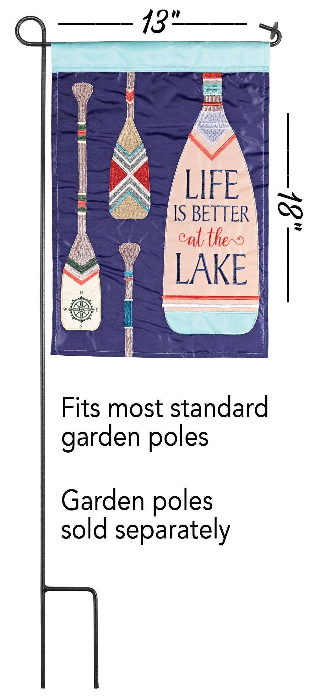 Magnolia - Flag Life Is Better At The Lake 13x18