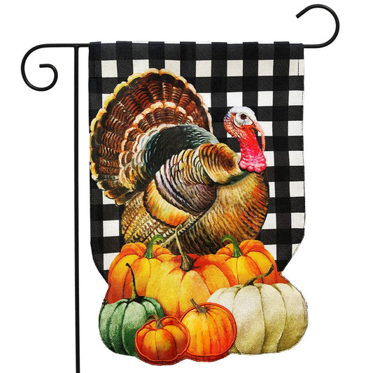 Briarwood Lane - Harvest Turkey Burlap Garden Flag