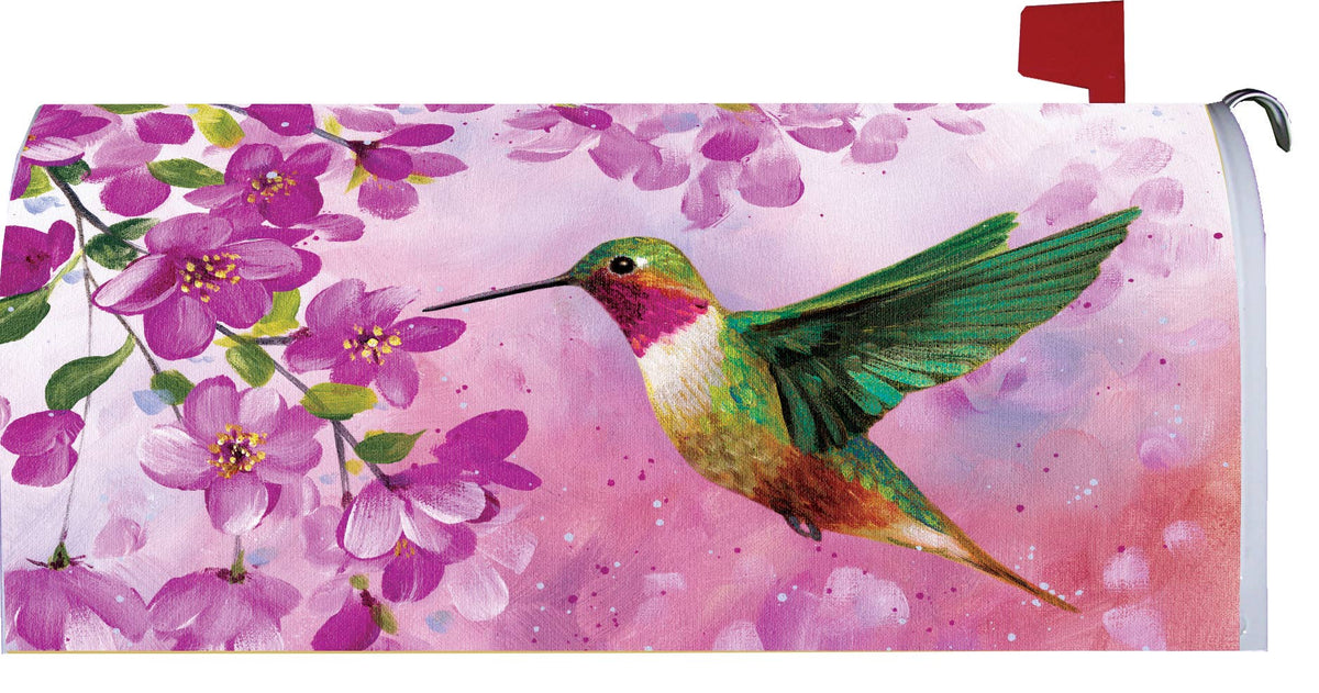 Custom Decor - LG Mailbox Makeover-Pink Hummingbird