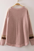 Krissie Waffle Knit Pullover Sweater