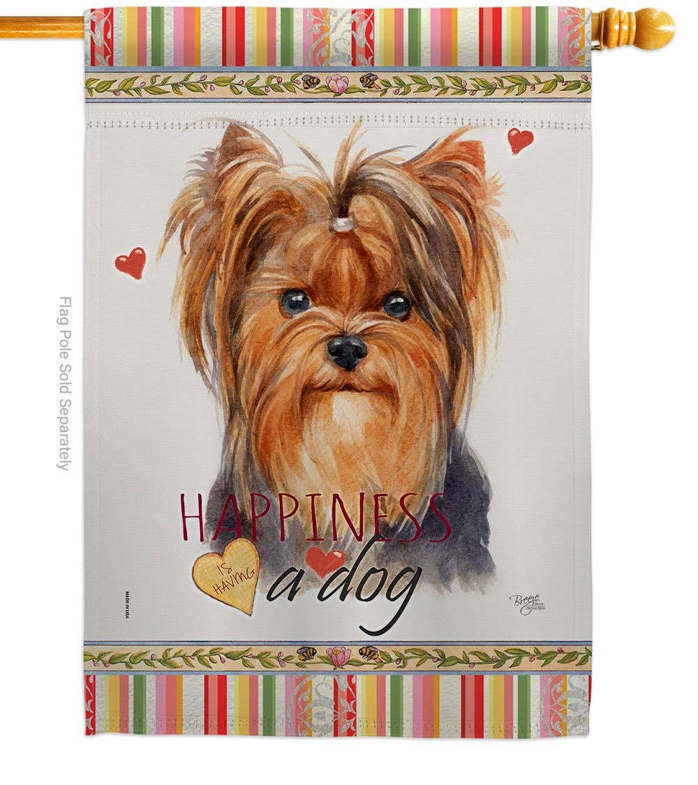 Two Group Flag Co - Yorkie Happiness 110235