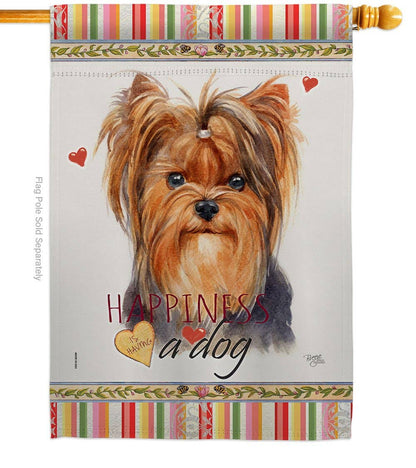 Two Group Flag Co - Yorkie Happiness 110235