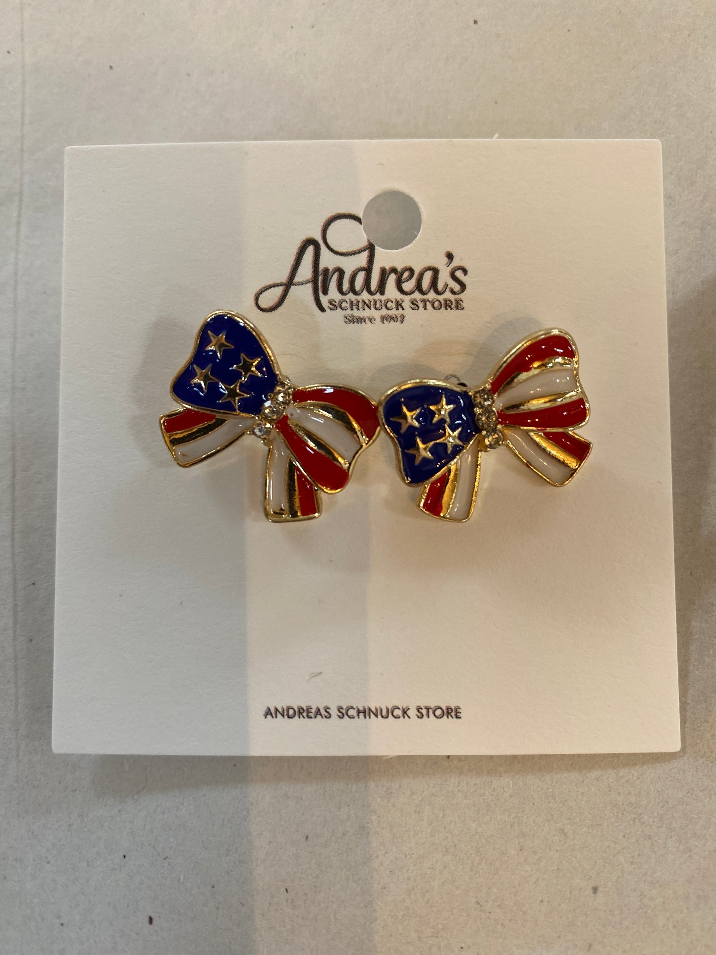 Patriotic Bow Earrings