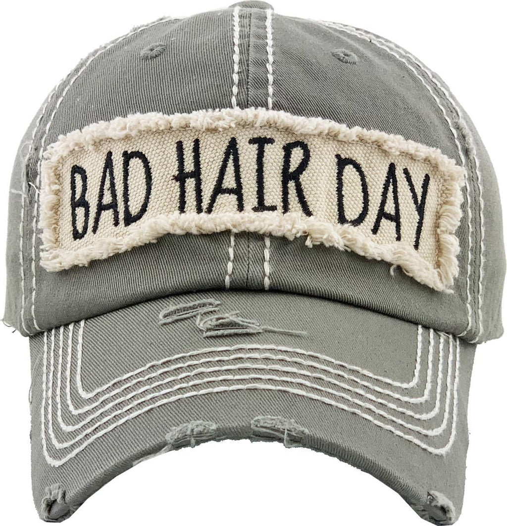 Bad Hair Day Washed Vintage Ball Cap