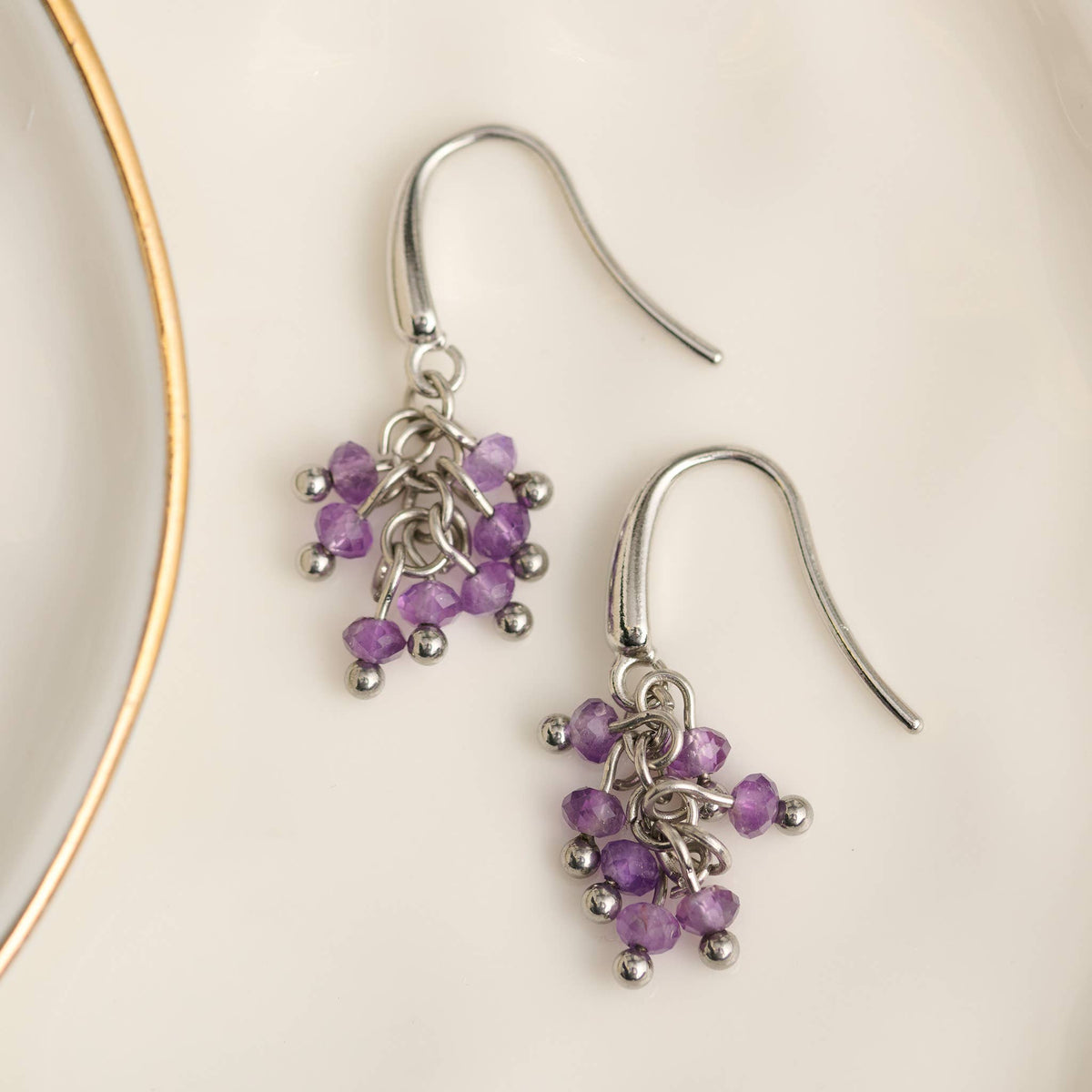 Howard's - Waterproof Earrings Gemstone Beaded Drop Narelle Fringe
