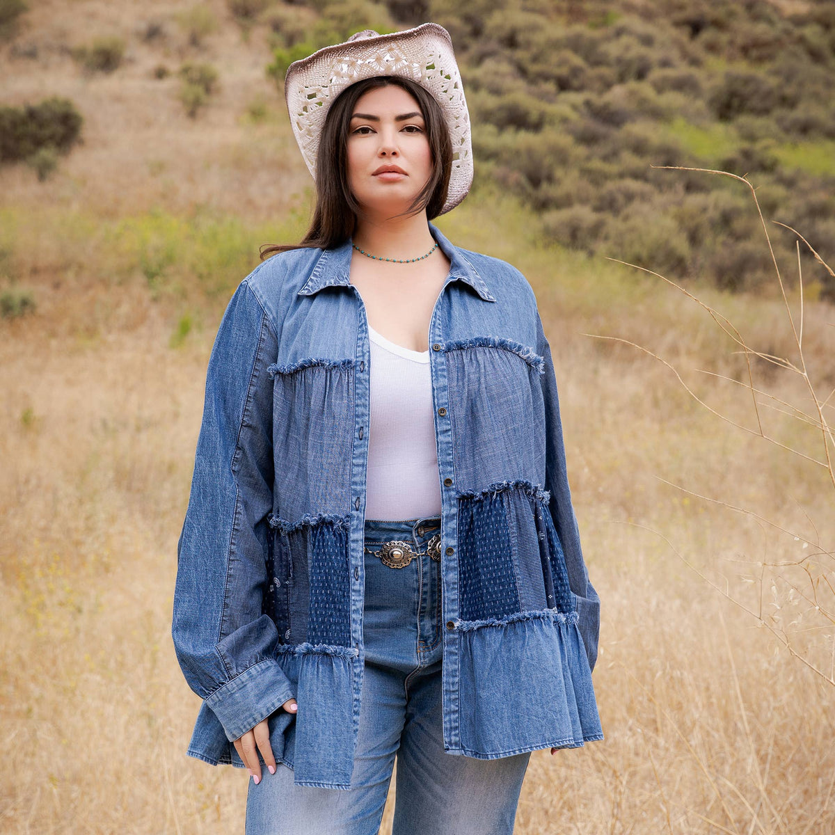 Young Threads - Limited Edition Sweater Knit Jhabla Top with Graceful Tiers