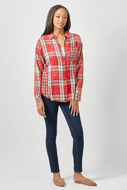 Merry Plaid Oversized Shacket