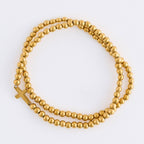 Howard's - Cross Bracelet Beaded Stretch Waterproof Narelle Duo Set