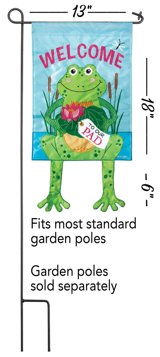 Magnolia - FROG WELCOME TO OUR PAD CRAZY LEG FLAG