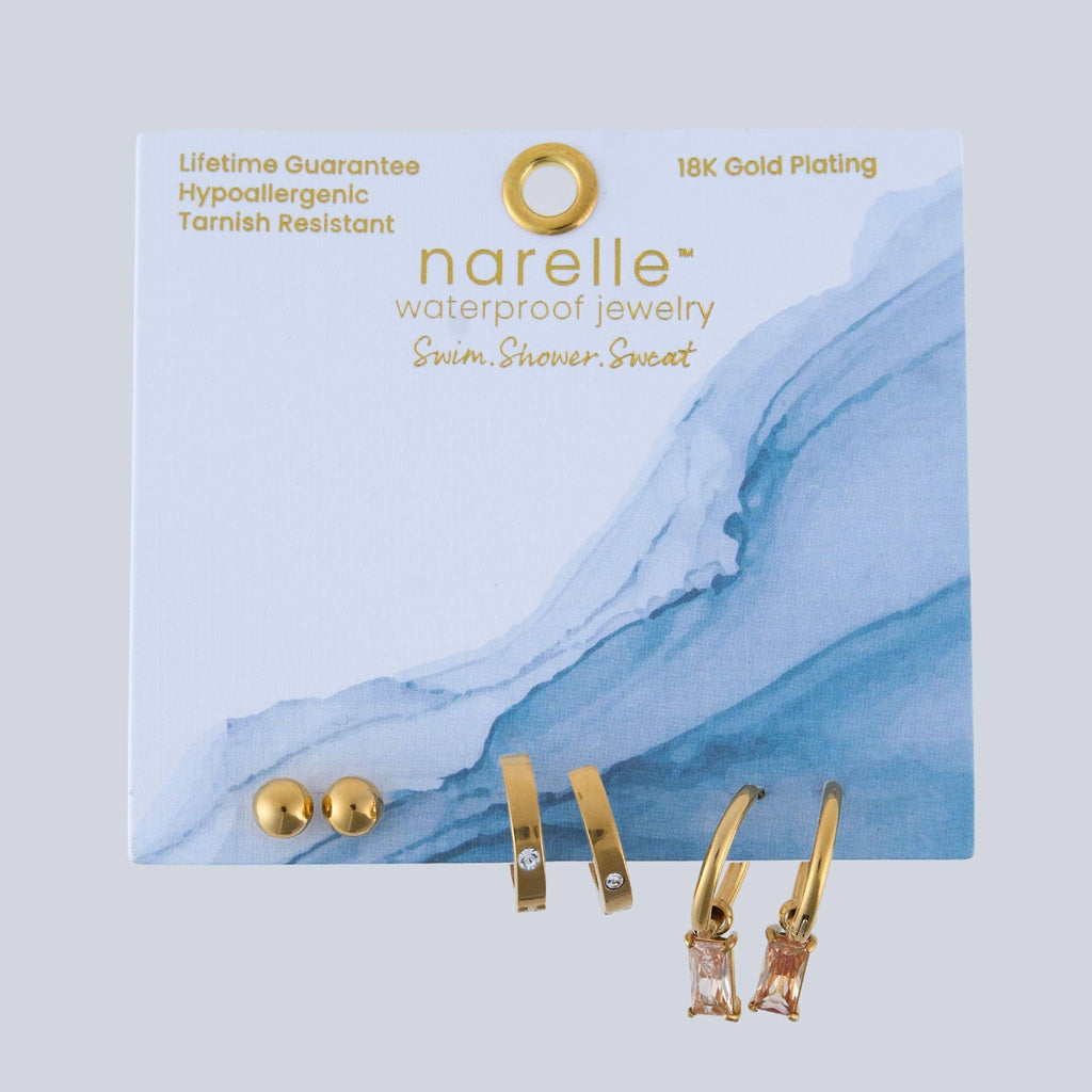 Howard's - Narelle Waterproof Charm Hoop Earring Trio