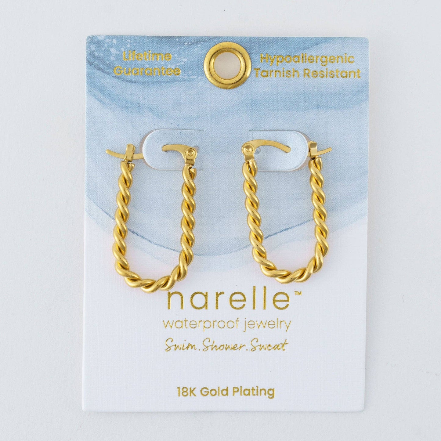 Howard's - Narelle Waterproof Twisted Hoop Earrings