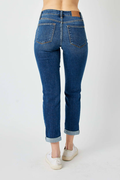 Judy Blue Jeans - Mid Rise Distressed Slim Jean