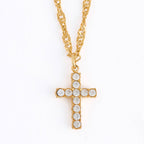 Howard's - Cross Necklace 16" Pave Pendant Waterproof Jewelry Narelle