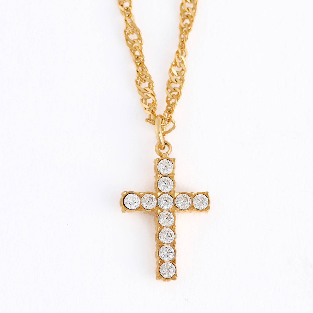 Howard's - Cross Necklace 16" Pave Pendant Waterproof Jewelry Narelle