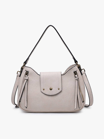 Leilani Twist-Lock Crossbody/Satchel w/ Adjustable Strap