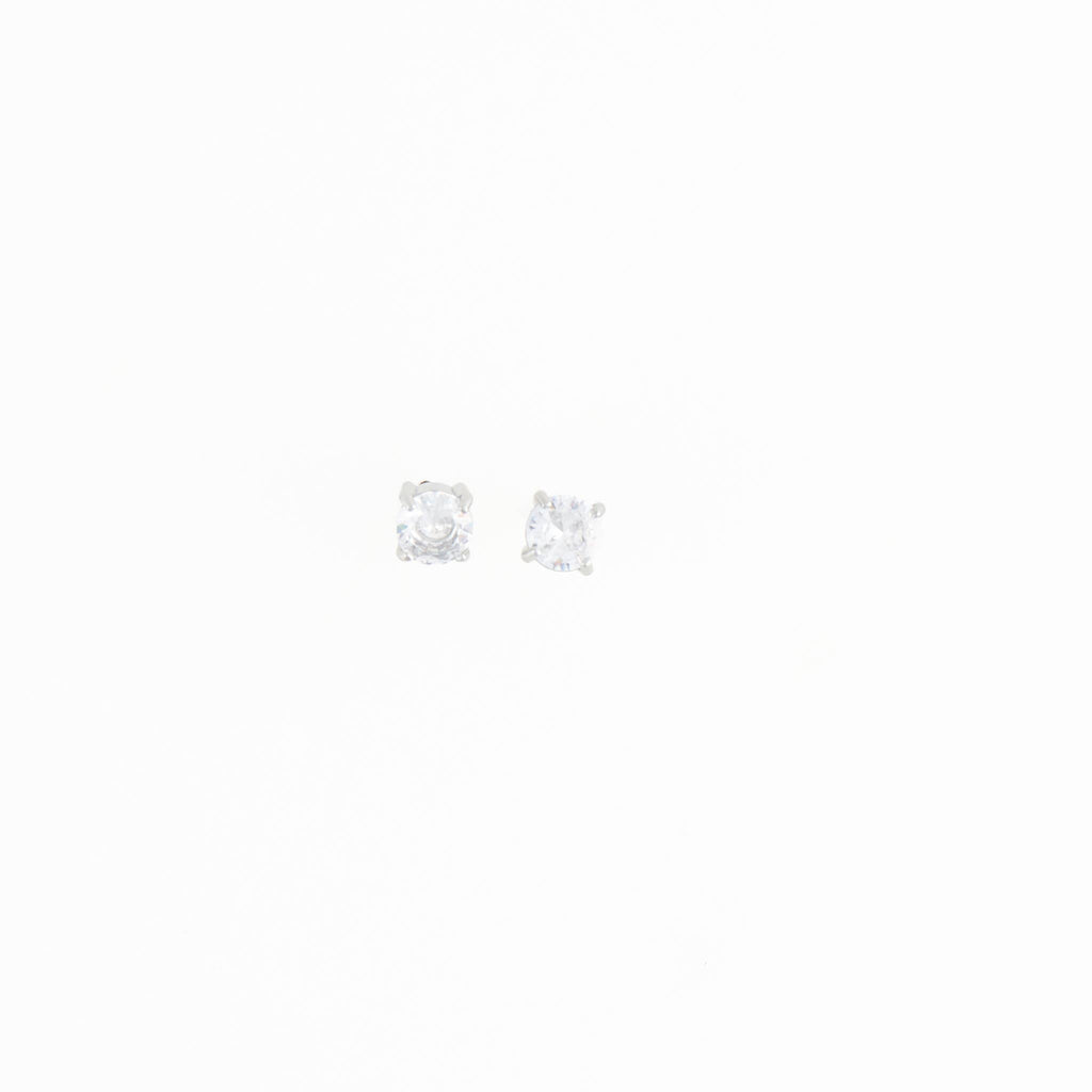 Howard's - Waterproof Earrings 4mm Round Cubic Zirconia Stud Narelle