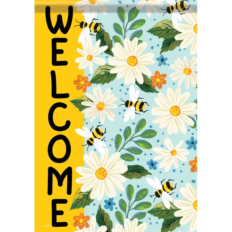 FlagTrends by Carson - "Welcome Bees" Dura Soft™ Garden Flag