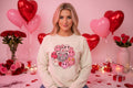 Valentine's Smile Crew Neck Sweatshirt