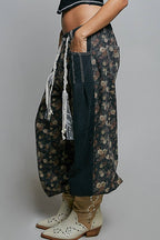 Pol Clothing - Relaxed Tapered Woven Drawstring Lightweight Waistband Pants