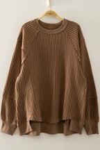 Harlow Waffle Patch Detail Pullover