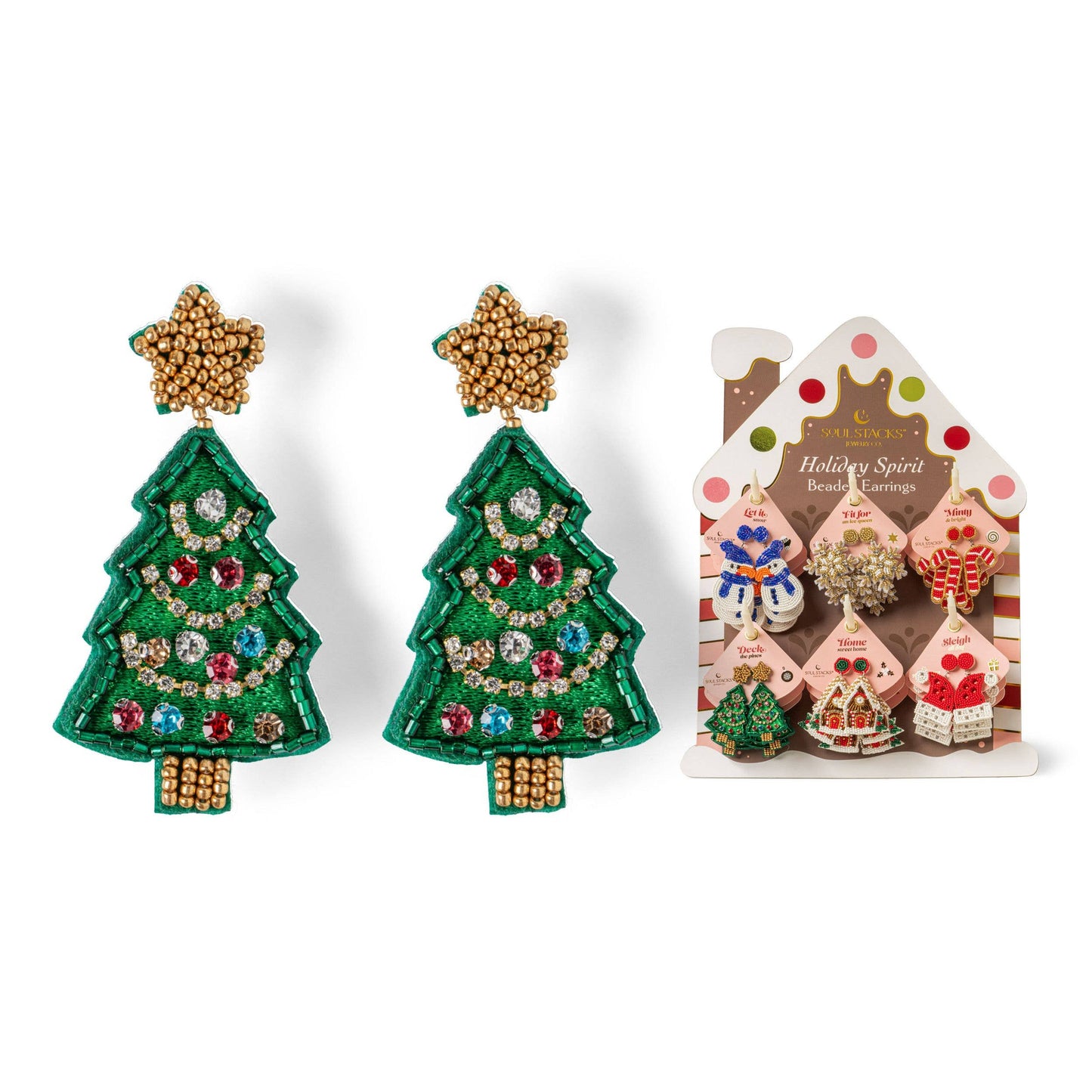 DM Merchandising - Soul Stacks Holiday Spirit Beaded Earrings