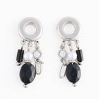 Howard's - Waterproof Earrings Drop Black Agate Jewelry Narelle Post