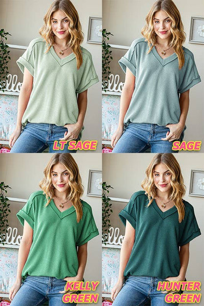 HEIMISH - ET7484-10 SOLID URBAN RIBBED TOP