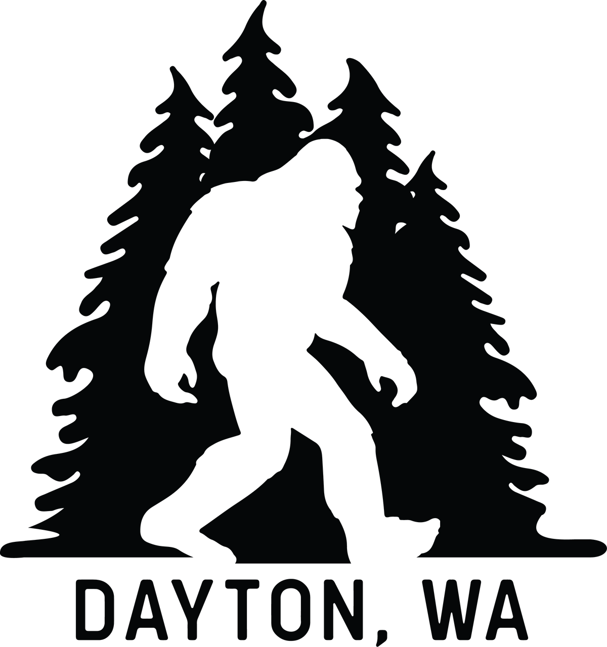 Direction Apparel - Sasquatch in Trees | Curved Bill Trucker