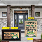 Garden Flag Hippity Hoppity Get Off My