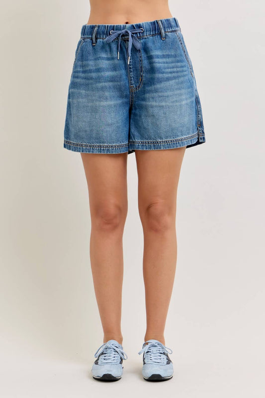 Judy Blue Jeans - HW Baggy Short Featherweight