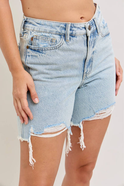 Judy Blue Jeans - HW Rigid Magic Dad Short w/ Cell Phone Back Pkt