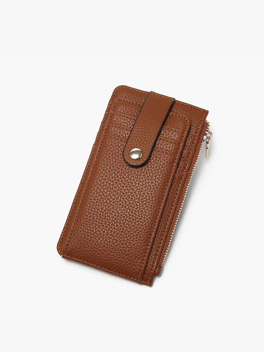 Jen & Co. - WL2541 Mae Multi-Card Wallet w/ Strap Snap Closure