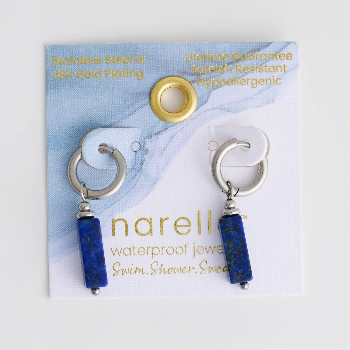 Howard's - Hoop Earrings Gemstone Bar Waterproof Jewelry Narelle