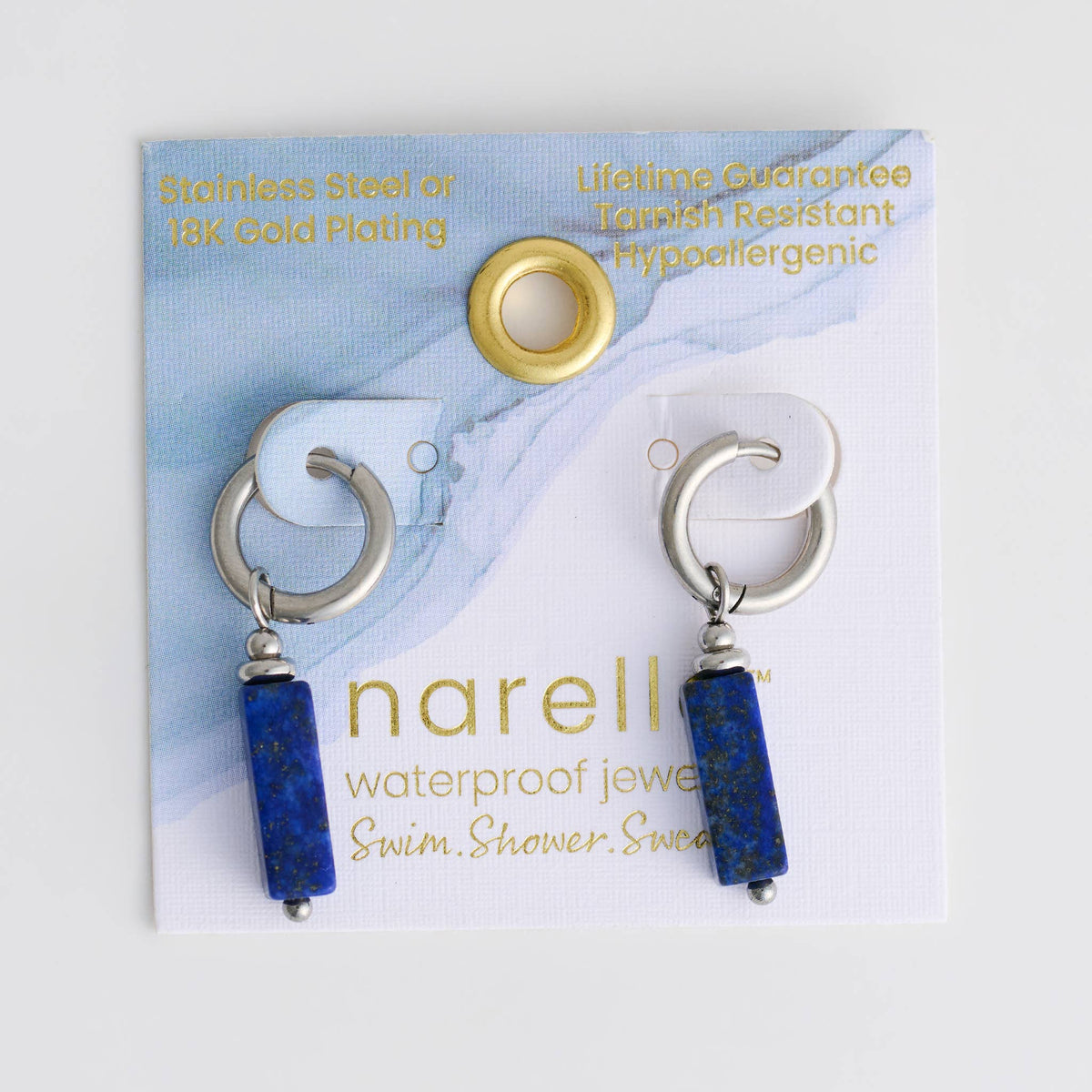 Howard's - Hoop Earrings Gemstone Bar Waterproof Jewelry Narelle