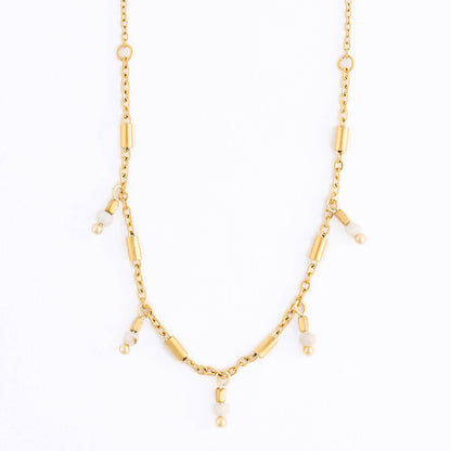 Howard's - Waterproof Necklace 15" Station Moonstone Jewelry Narelle