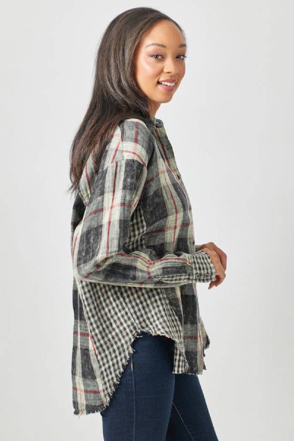 Merry Plaid Oversized Shacket