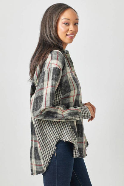 Merry Plaid Oversized Shacket