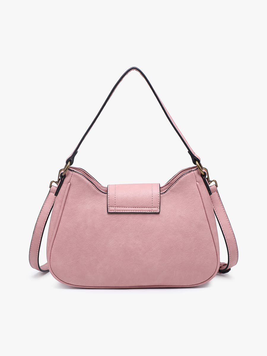 Leilani Twist-Lock Crossbody/Satchel w/ Adjustable Strap