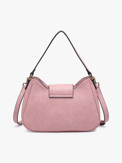 Leilani Twist-Lock Crossbody/Satchel w/ Adjustable Strap