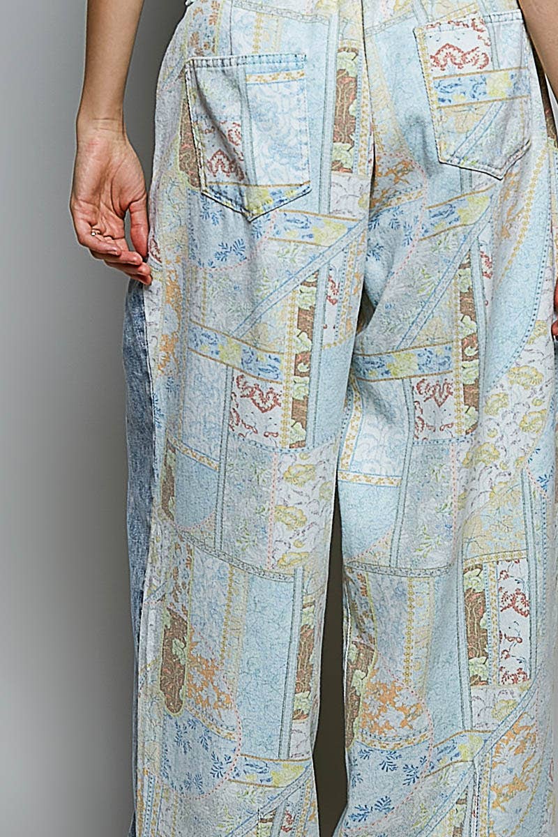 Pol Clothing - Relaxed Tapered Woven Drawstring Lightweight Waistband Pants